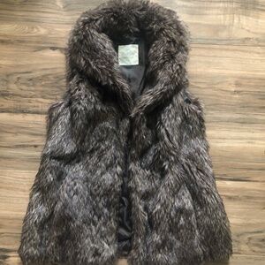 Faux fur vest
